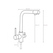 3 in 1 Faucet Classic PREMIUM ΤΡΙΟΔΕΣ