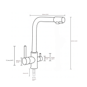 3 in 1 Faucet Classic PREMIUM ΤΡΙΟΔΕΣ