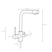 3 in 1 Faucet New Classic ΤΡΙΟΔΕΣ