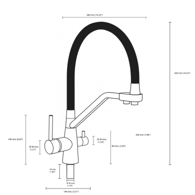 3 in 1 Faucet Pivot (Dark Grey) hover